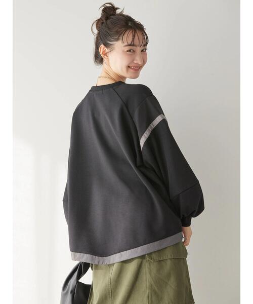 AMERICAN HOLIC（アメリカンホリック）の「ショルダーラインドロストポンチプルオーバー（Tシャツ/カットソー・レディース・ネイビー/ブラック/杢グレー・L/M）」の9枚目の写真