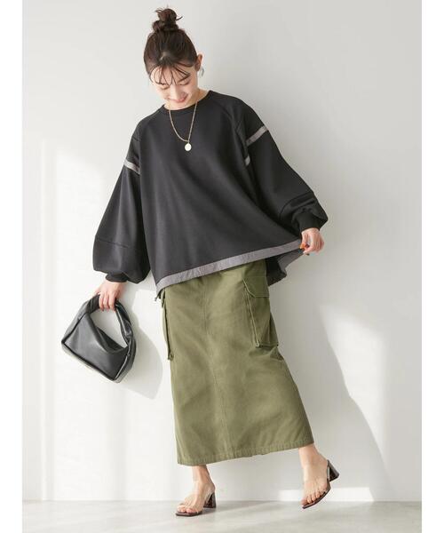 AMERICAN HOLIC（アメリカンホリック）の「ショルダーラインドロストポンチプルオーバー（Tシャツ/カットソー・レディース・ネイビー/ブラック/杢グレー・L/M）」の10枚目の写真