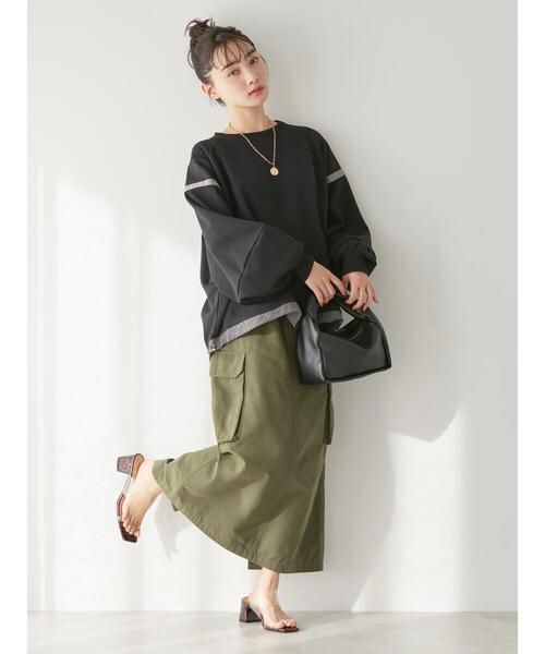 AMERICAN HOLIC（アメリカンホリック）の「ショルダーラインドロストポンチプルオーバー（Tシャツ/カットソー・レディース・ネイビー/ブラック/杢グレー・L/M）」の11枚目の写真