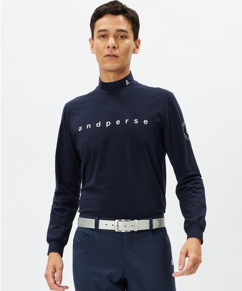 andperse ネイビー ハイネックシャツ andperse ネイビー ハイネック
