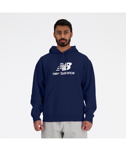 NEW BALANCE(ニューバランス)の「Sport Essentials Stacked Logo スウェットフーディ(スウェット・メンズ・ライトグレー/ブラック/ネイビー・SMALL/MEDIUM/LARGE/X-LARGE/XX-LARGE/XXX-LARGE)」の9枚目の写真