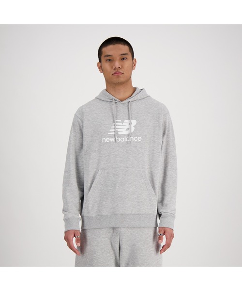 NEW BALANCE(ニューバランス)の「Sport Essentials Stacked Logo スウェットフーディ(スウェット・メンズ・ライトグレー/ブラック/ネイビー・SMALL/MEDIUM/LARGE/X-LARGE/XX-LARGE/XXX-LARGE)」の13枚目の写真