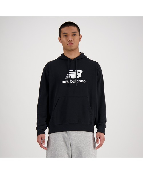 NEW BALANCE(ニューバランス)の「Sport Essentials Stacked Logo スウェットフーディ(スウェット・メンズ・ライトグレー/ブラック/ネイビー・SMALL/MEDIUM/LARGE/X-LARGE/XX-LARGE/XXX-LARGE)」の17枚目の写真
