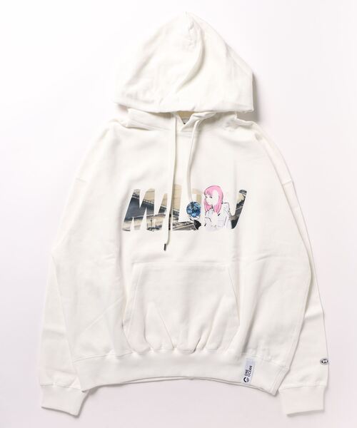 MALIBU SHIRTS(マリブシャツ)の「Comfortable Hoodie BSW Logo(パーカー・メンズ・グレー/ブラック/ホワイト・M/L)」の2枚目の写真