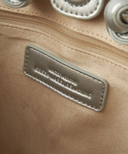 green label relaxing(グリーンレーベルリラクシング)の「ALL WAYS メッシュ 2WAY バッグ②(ショルダーバッグ・レディース・ホワイト/シルバー/ブラック・FREE)」の6枚目の写真