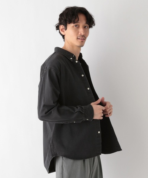 シワになりにくいデニムシャツ/986879（シャツ/ブラウス