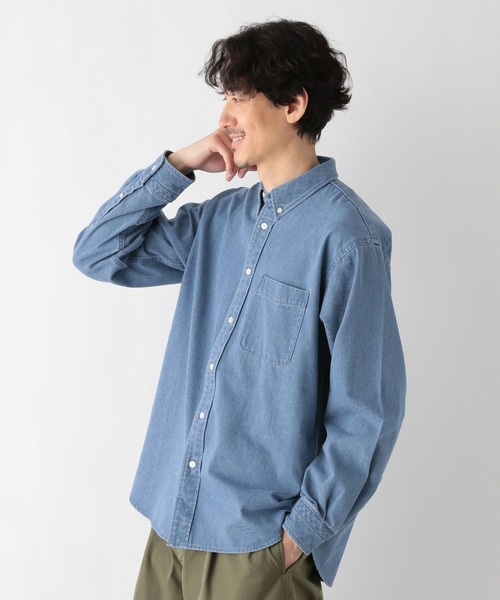 プラージュ デニムシャツ シワになりにくいデニムシャツ/986879(シャツ/ブラウス