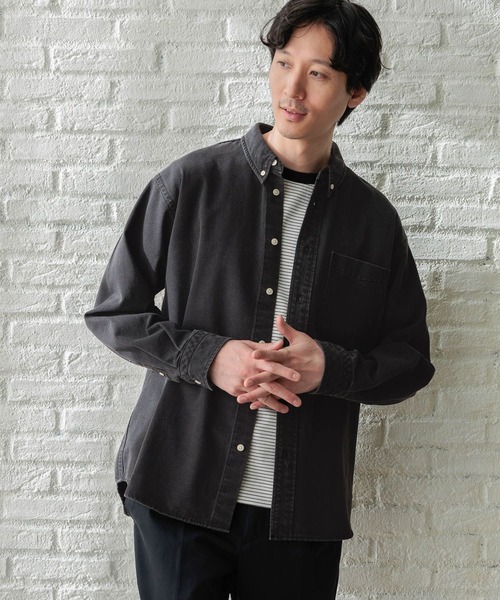 シワになりにくいデニムシャツ/986879（シャツ/ブラウス