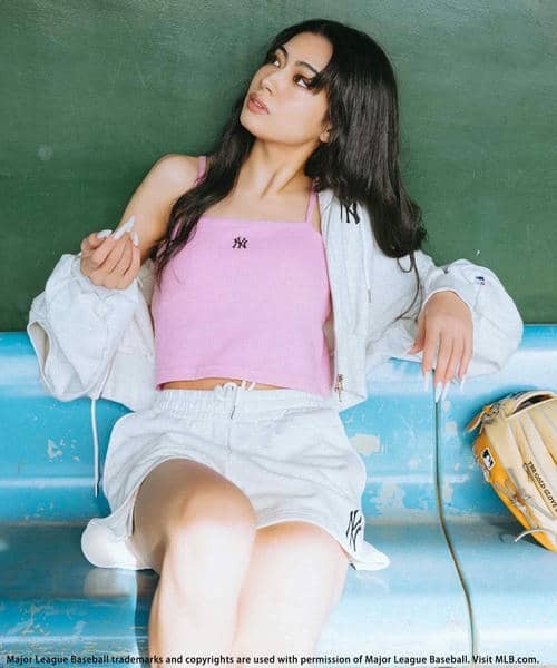 セール】【MLB】ZIPロゴフーディーセットアップ（ワンピース）｜BACK