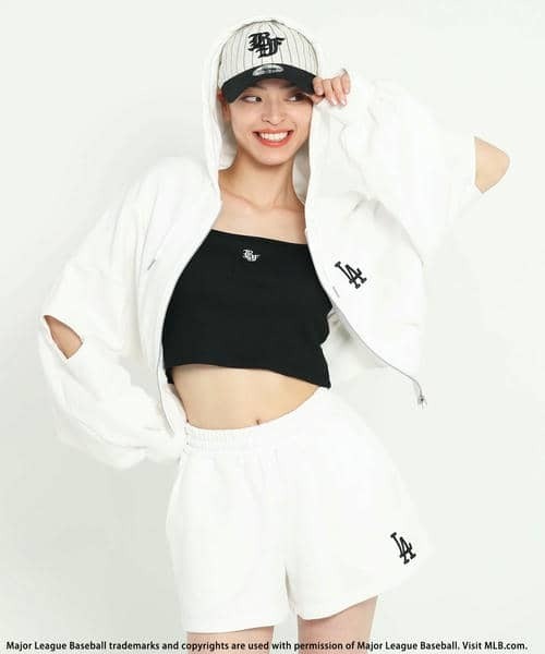 MLB】ZIPロゴフーディーセットアップ（ワンピース）｜BACK TO THE