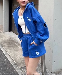 【MLB】ZIPロゴフーディーセットアップ