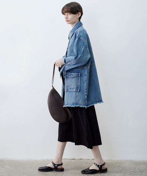 tageechita（タジチタ）の「【tageechita】フレアニットワンピース（ワンピース・レディース・ライトベージュ/ブラック・L/M/S）」の9枚目の写真