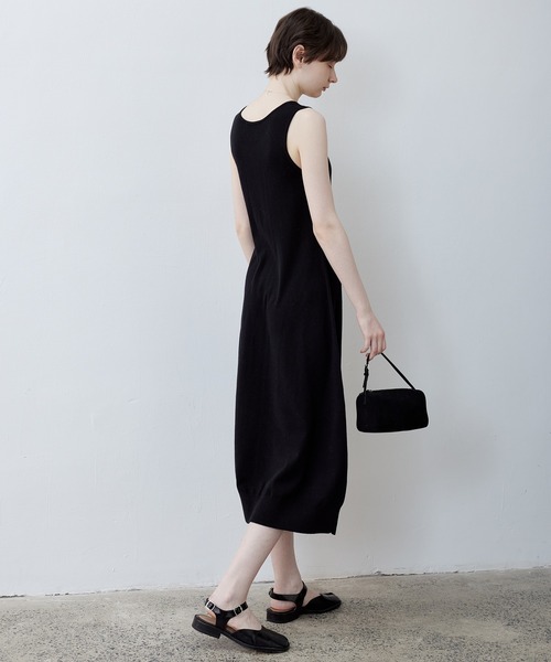 tageechita（タジチタ）の「【tageechita】フレアニットワンピース（ワンピース・レディース・ライトベージュ/ブラック・L/M/S）」の14枚目の写真