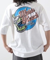 ATC in the attic homme アメコミ風キャラクタープリント綿半袖Tシャツ