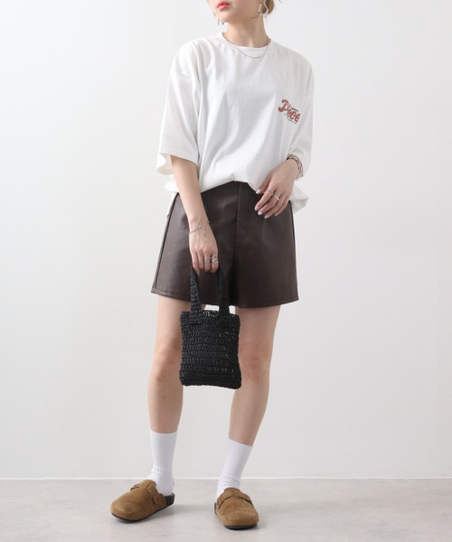 A.T,C in the attic homme（エーティーシーインジアティックオム）の「ATC in the attic homme アメコミ風キャラクタープリント綿半袖Ｔシャツ（Tシャツ/カットソー・メンズ・パープル/ホワイト系1/ブラック/パープル系1/ブラック系1/ホワイト・L/M）」の15枚目の写真