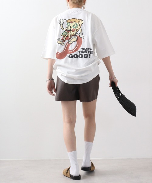 A.T,C in the attic homme（エーティーシーインジアティックオム）の「ATC in the attic homme アメコミ風キャラクタープリント綿半袖Ｔシャツ（Tシャツ/カットソー・メンズ・パープル/ホワイト系1/ブラック/パープル系1/ブラック系1/ホワイト・L/M）」の16枚目の写真