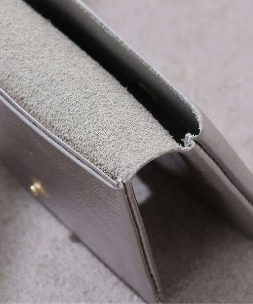 emesuelee(エメスーリー)の「ダブルポケットカードケース 本革(カードケース・レディース・ブラック/シルバー/ラベンダー/ゴールド/ベージュ・フリー)」の11枚目の写真