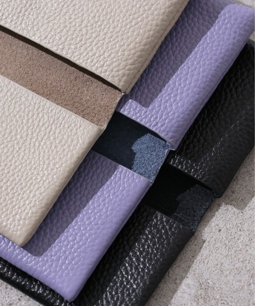 emesuelee(エメスーリー)の「ダブルポケットカードケース 本革(カードケース・レディース・ブラック/シルバー/ラベンダー/ゴールド/ベージュ・フリー)」の12枚目の写真