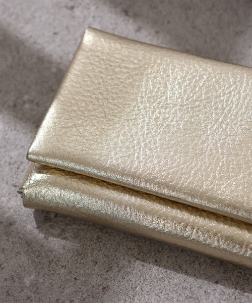 emesuelee(エメスーリー)の「ダブルポケットカードケース 本革(カードケース・レディース・ブラック/シルバー/ラベンダー/ゴールド/ベージュ・フリー)」の17枚目の写真