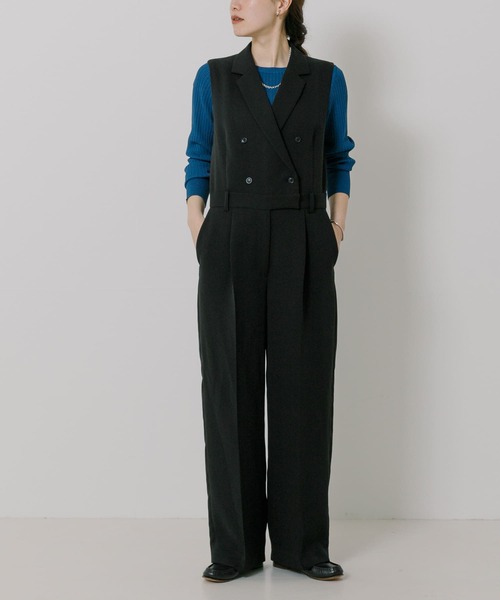 URBAN RESEARCH(アーバンリサーチ)の「『UR TECH DRYLUXE』『イージーケア』オールインワン(ワンピース・レディース・ベージュ/ブラック・38/36)」の5枚目の写真