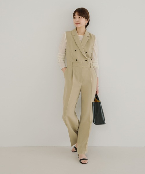 URBAN RESEARCH(アーバンリサーチ)の「『UR TECH DRYLUXE』『イージーケア』オールインワン(ワンピース・レディース・ベージュ/ブラック・38/36)」の17枚目の写真
