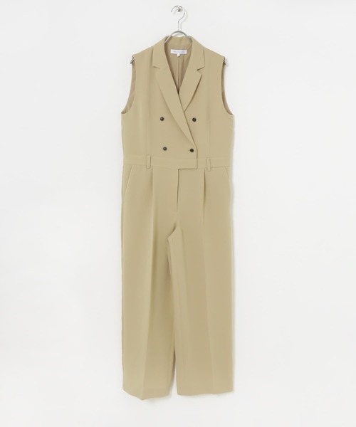 URBAN RESEARCH(アーバンリサーチ)の「『UR TECH DRYLUXE』『イージーケア』オールインワン(ワンピース・レディース・ベージュ/ブラック・38/36)」の10枚目の写真