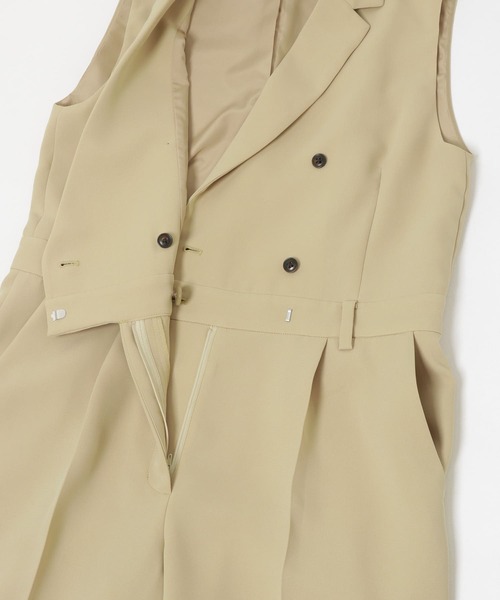URBAN RESEARCH(アーバンリサーチ)の「『UR TECH DRYLUXE』『イージーケア』オールインワン(ワンピース・レディース・ベージュ/ブラック・38/36)」の11枚目の写真