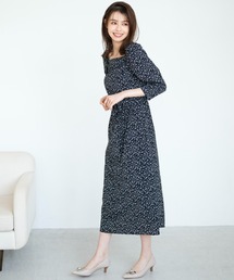 小花ドレープワンピース/MM417414