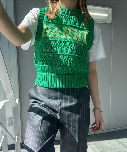 GANNI（ガニー）の「【GANNI / ガニー】Cotton Rope Short Vest