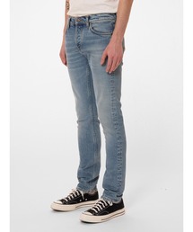 Nudie Jeans（ヌーディージーンズ）の「Grim Tim Blue Smoke グリムティム スリムストレート ジーンズ (レングス30)（デニムパンツ）」