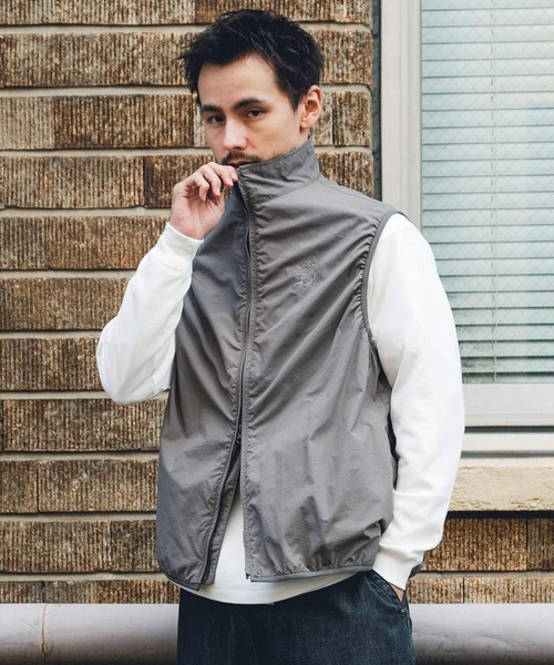 URBAN RESEARCH DOORS（アーバンリサーチドアーズ）の「『セットアップ対応』URDリップストップナイロンベスト（その他アウター・メンズ・チャコールグレー/グレー系その他/ブラック・MEDIUM/LARGE）」の4枚目の写真