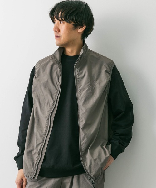 URBAN RESEARCH DOORS（アーバンリサーチドアーズ）の「『セットアップ対応』URDリップストップナイロンベスト（その他アウター・メンズ・チャコールグレー/グレー系その他/ブラック・MEDIUM/LARGE）」の13枚目の写真
