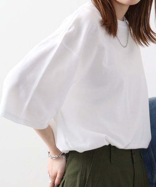 JEMORGAN(ジェーイーモーガン)の「JEMORGAN T/Cカノコ ベーシック半袖T(Tシャツ/カットソー・メンズ・ベージュ/カーキ/ブラック/オフホワイト/ネイビー・XL/M/L)」の2枚目の写真