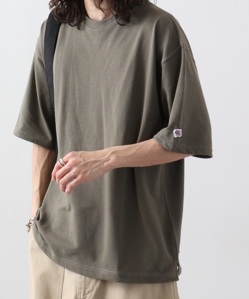 JEMORGAN(ジェーイーモーガン)の「JEMORGAN T/Cカノコ ベーシック半袖T(Tシャツ/カットソー・メンズ・ベージュ/カーキ/ブラック/オフホワイト/ネイビー・XL/M/L)」の4枚目の写真