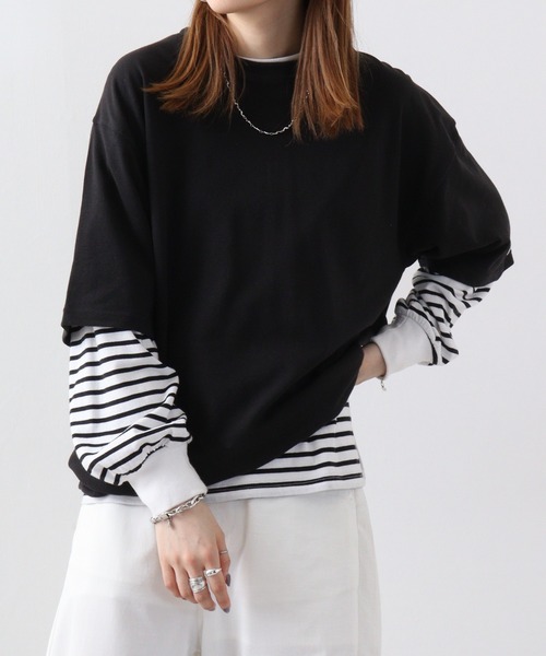 JEMORGAN(ジェーイーモーガン)の「JEMORGAN T/Cカノコ ベーシック半袖T(Tシャツ/カットソー・メンズ・ベージュ/カーキ/ブラック/オフホワイト/ネイビー・XL/M/L)」の3枚目の写真