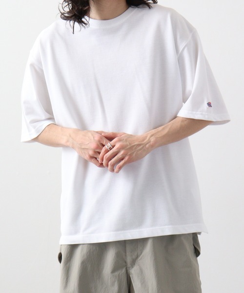 JEMORGAN(ジェーイーモーガン)の「JEMORGAN T/Cカノコ ベーシック半袖T(Tシャツ/カットソー・メンズ・ベージュ/カーキ/ブラック/オフホワイト/ネイビー・XL/M/L)」の8枚目の写真
