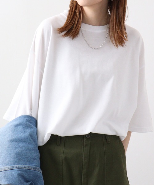 JEMORGAN(ジェーイーモーガン)の「JEMORGAN T/Cカノコ ベーシック半袖T(Tシャツ/カットソー・メンズ・ベージュ/カーキ/ブラック/オフホワイト/ネイビー・XL/M/L)」の12枚目の写真