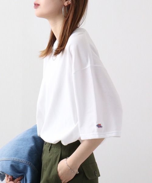 JEMORGAN(ジェーイーモーガン)の「JEMORGAN T/Cカノコ ベーシック半袖T(Tシャツ/カットソー・メンズ・ベージュ/カーキ/ブラック/オフホワイト/ネイビー・XL/M/L)」の13枚目の写真