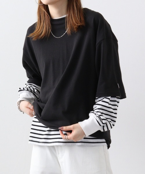 JEMORGAN(ジェーイーモーガン)の「JEMORGAN T/Cカノコ ベーシック半袖T(Tシャツ/カットソー・メンズ・ベージュ/カーキ/ブラック/オフホワイト/ネイビー・XL/M/L)」の16枚目の写真