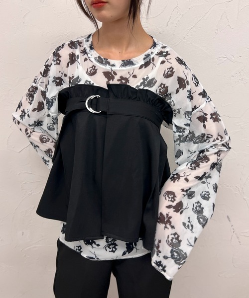 byYOUANCE（バイユアンス）の「シアーロンT（Tシャツ/カットソー・レディース・その他6/その他7/その他2/その他1・FREE）」の6枚目の写真