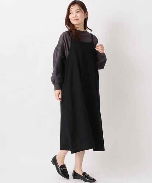 one'sterrace(ワンズテラス)の「後ろゴム入りギャザー キャミワンピース(ワンピース・レディース・アイボリー系8/オリーブ系3/ブラック系8・02)」の13枚目の写真