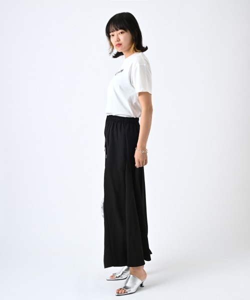 ketty cherie(ケティシェリー)の「ワイドスカーチョ ≪手洗い可能≫(スラックス・レディース・ブラック/カーキ・M)」の12枚目の写真