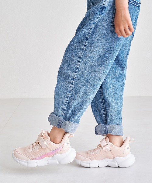 ORiental TRaffic（オリエンタルトラフィック）の「ボリュームソールメッシュスニーカー K-451（スニーカー・キッズ・ピンク/ホワイト/ブラック/ブルー・16.0cm/17.0cm/18.0cm/19.0cm/20.0cm/21.0cm/22.0cm）」の22枚目の写真