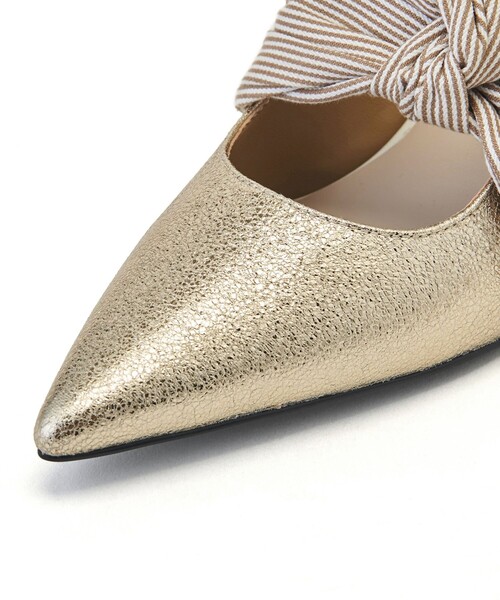 SY UNITED ARROWS（シーユナイテッドアローズ）の「＜SY＞メタルヒールリボンバックベルト パンプス60●（パンプス・レディース・ブラック/ゴールド/その他1/シルバー・22cm/22.5cm/23cm/23.5cm/24cm/24.5cm）」の14枚目の写真