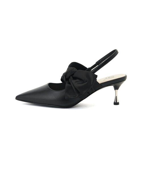 SY UNITED ARROWS（シーユナイテッドアローズ）の「＜SY＞メタルヒールリボンバックベルト パンプス60●（パンプス・レディース・ブラック/ゴールド/その他1/シルバー・22cm/22.5cm/23cm/23.5cm/24cm/24.5cm）」の12枚目の写真