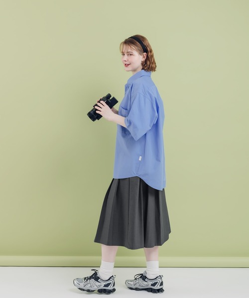 MUHET（ミュエータ）の「ボタンダウンブロードシャツ（シャツ/ブラウス・レディース・ライトブルー/ライトピンク/オフホワイト・MEDIUM/X-LARGE）」の11枚目の写真