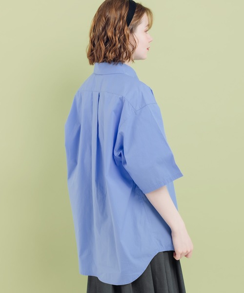 MUHET（ミュエータ）の「ボタンダウンブロードシャツ（シャツ/ブラウス・レディース・ライトブルー/ライトピンク/オフホワイト・MEDIUM/X-LARGE）」の8枚目の写真