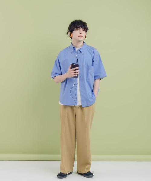 MUHET（ミュエータ）の「ボタンダウンブロードシャツ（シャツ/ブラウス・レディース・ライトブルー/ライトピンク/オフホワイト・MEDIUM/X-LARGE）」の15枚目の写真