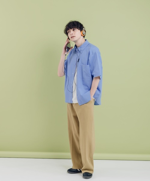 MUHET（ミュエータ）の「ボタンダウンブロードシャツ（シャツ/ブラウス・レディース・ライトブルー/ライトピンク/オフホワイト・MEDIUM/X-LARGE）」の16枚目の写真