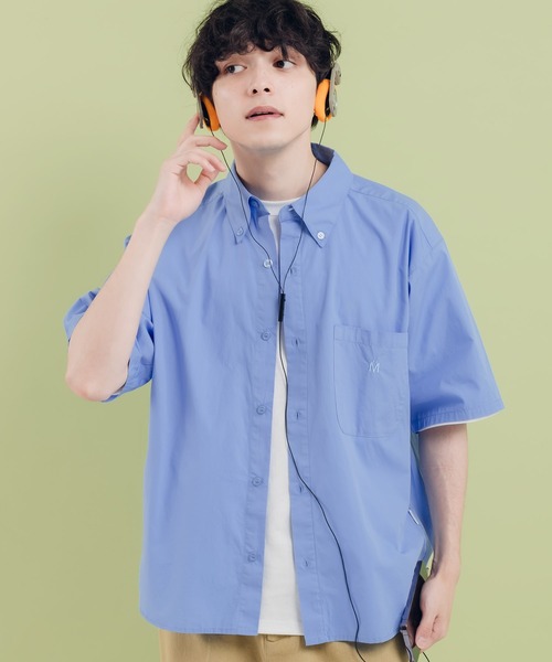 MUHET（ミュエータ）の「ボタンダウンブロードシャツ（シャツ/ブラウス・レディース・ライトブルー/ライトピンク/オフホワイト・MEDIUM/X-LARGE）」の12枚目の写真